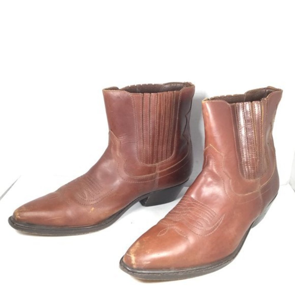 Urban Trends Storm Men's Western Ankle Boots Brown Size 10.5